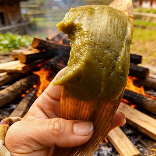 三月粑食品特产黄草粑农产品糍粑竹叶新鲜现做真空包装软糯美味
