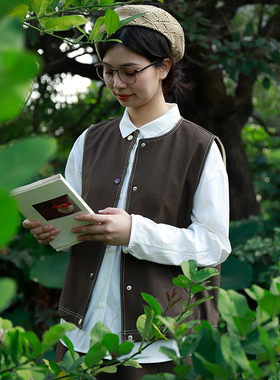 2024掂量拾卡女装新品纯色马甲设计感简约气质女宽松Y1V03J11896