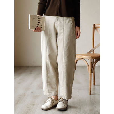 窄版阔腿高腰显瘦小个子九分裤女