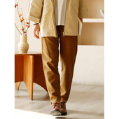 2023秋冬季 新款 复古咖色小脚裤 掂量女装 文艺直筒裤 女H3V02Z11380