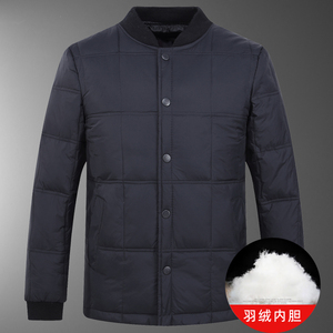 羽绒内胆套装主推款！501/P130老人羽绒内胆上衣裤子中老年套装图片
