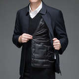8901/P210商务爸爸羽绒服中老年羽绒男装可脱内胆绅士休闲外套，男装羽绒服，星座1216