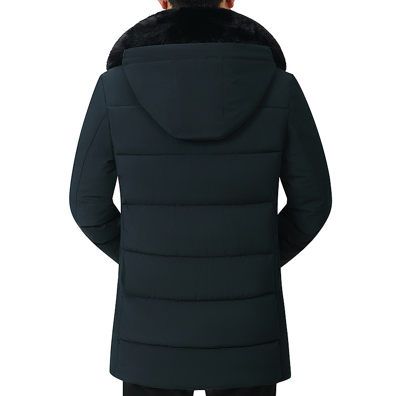 主推！6807/P90中老年中长款棉服爸爸加绒加厚冬装爷爷外套,男装棉衣,星座1216