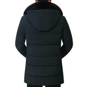 主推！6807/P90中老年中长款棉服爸爸加绒加厚冬装爷爷外套图片