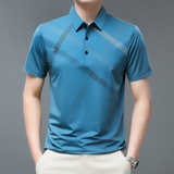 2326/P302023新款短袖T恤男中青年爸爸薄款休闲短袖polo衫，男装Polo衫，星座1216