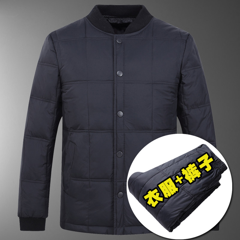 羽绒内胆套装主推款！501/P130老人羽绒内胆上衣裤子中老年套装,居家内衣保暖内衣,星座1216