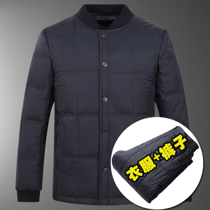 羽绒内胆套装主推款！501/P130老人羽绒内胆上衣裤子中老年套装图片