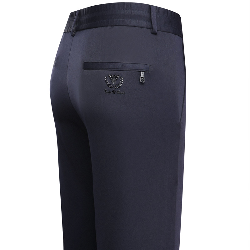 203/P352022春秋季新款全松紧腰中年休闲商务长裤高腰弹力系绳裤,男装休闲裤,星座1216