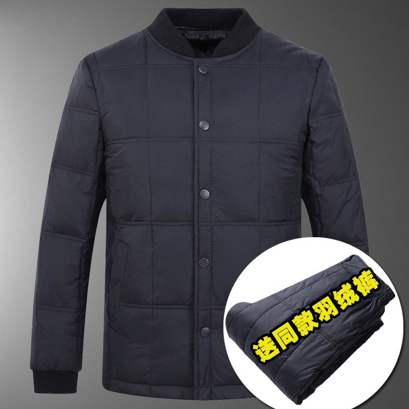 羽绒内胆套装主推款！501/P130老人羽绒内胆上衣裤子中老年套装,居家内衣保暖内衣,星座1216