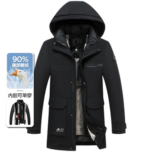 90%鹅绒服！@主推！可脱内胆！8306/P215商务爸爸羽绒衣外套图片