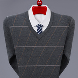 2001/P40商务爸爸装保暖毛衣V领打底衫中年男装老年人老头子装，男装针织衫/毛衣，星座1216