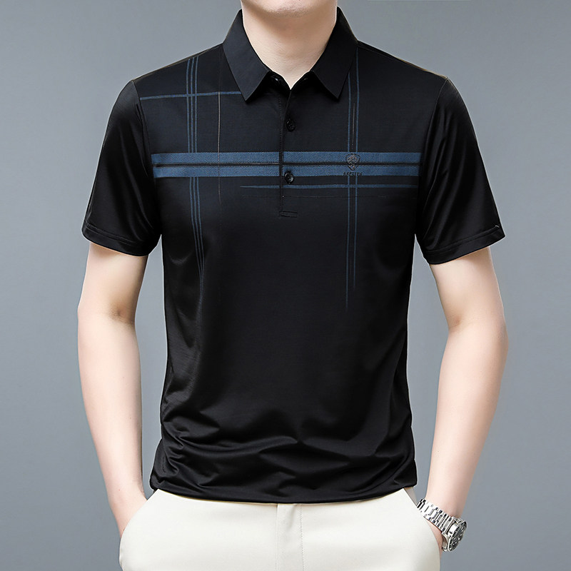 2311/P302023夏季新款短袖T恤中青年爸爸薄款休闲polo衫男,男装Polo衫,星座1216