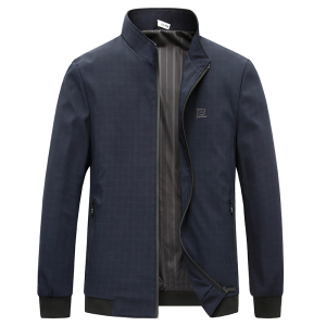 2212/P60 2023秋季新款棒球服外套男爸爸商务休闲夹克中老年外套图片