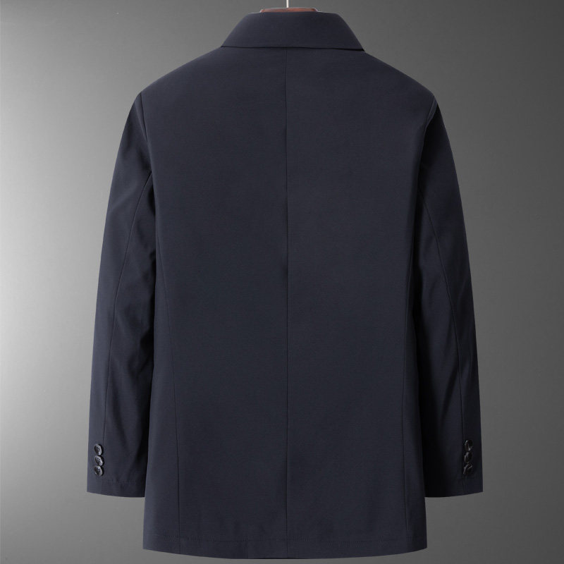 可脱内胆！8909/P210商务绅士羽绒服中老年爸爸翻领钮扣羽绒外套,男装羽绒服,星座1216