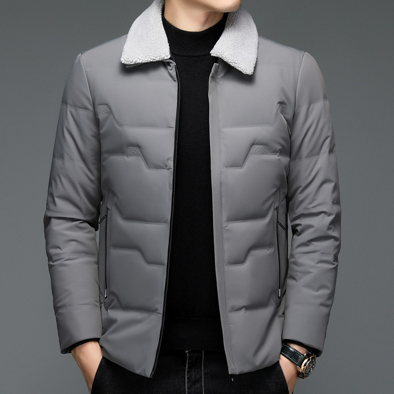 92001/P190中老年休闲商务羽绒服外套中青年爸爸轻薄羽绒衣外套,男装羽绒服,星座1216