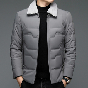 92001/P190中老年休闲商务羽绒服外套中青年爸爸轻薄羽绒衣外套图片