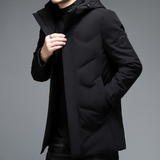 2003/P225休闲羽绒服男爸爸中长款羽绒衣外套商务中年男装，男装羽绒服，星座1216