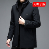 高品货！可脱内胆中老年爸爸中长款羽绒服男9901/P300，男装羽绒服，星座1216