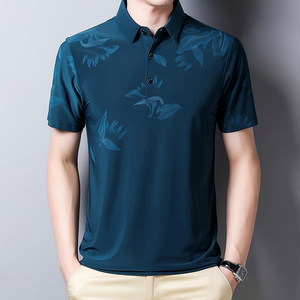 2108/P30 商务短袖中年夏装潮流爸爸休闲半袖男Polo衫男汗衫图片