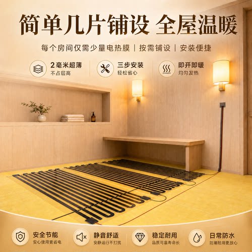 电热膜地暖家用十年质保安装简单