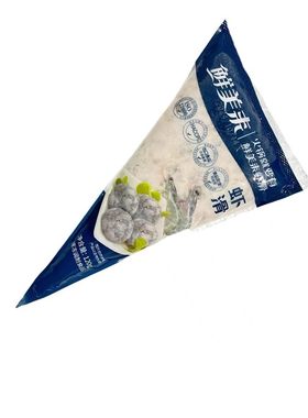 鲜美来挤挤装120g*30袋澳门豆捞青虾滑商用虾滑火锅食材专用包邮