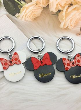 diy手工皮具刀模:米奇蝴蝶结皮具挂件、minnie挂件  C171