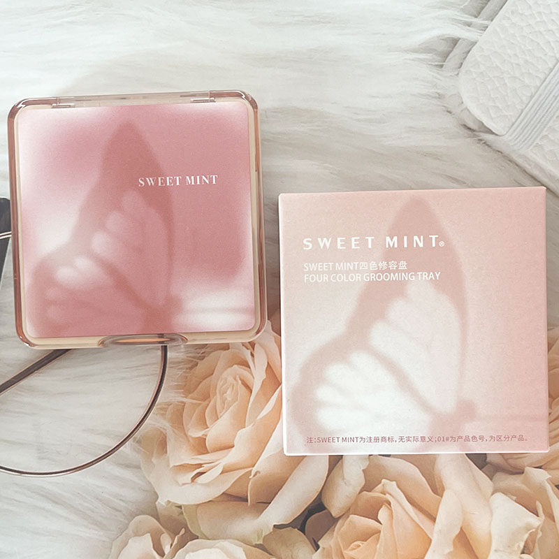 SWEET MINT四色修容盘腮红粉饼自然立体小脸修容自然腮红轻薄亲肤,彩妆/香水/美妆工具,腮红/胭脂,淘宝优惠券,粉丝福利购,淘宝优惠卷