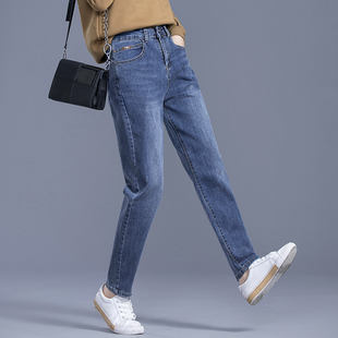 宽松显瘦高腰梨形身材哈伦萝卜老爹女士裤 牛仔裤 女2025年春秋新款
