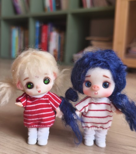 新款原创ymy幼体娃衣的ob11娃娃娃衣6厘米娃衣迷糊娃套装