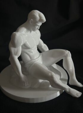收藏级肌肉偶造景样板房道具鱼缸