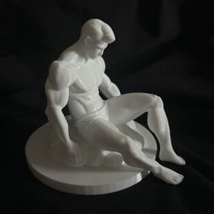 收藏肌肉偶家居办公室客厅桌面鱼缸水中摆件高级 材质3D打印造景