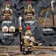 R847五虎上将黄忠三国小侠演义古代武将拼装 积木人仔玩具
