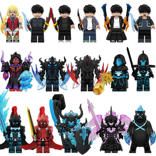 WM6220我独自升级暗影君王程肖宇耶格利特拼装积木人仔玩具WM6221