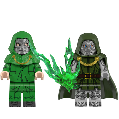 WM2997 2996超级英雄神奇四侠反派毁灭博士拼装积木人仔儿童玩具