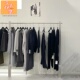 服装 侧挂衣架陈列货架子 店展示架不锈钢双管上墙架工业风女装