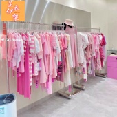 店货架子 不锈钢挂衣架中岛侧挂女装 网红服装 店展示架陈列架落地式