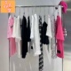 服装 店展示架不锈钢手脚架上墙侧挂壁挂中岛衣服买手店挂衣杆货架