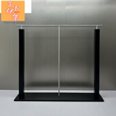 品牌店陈列挂衣架 不锈钢中岛货架女装 服装 店展示架黑色落地式