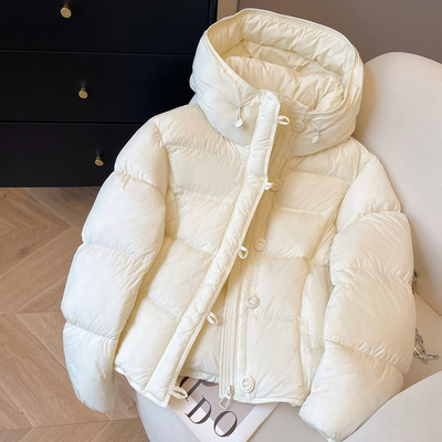 休闲连帽云朵泡芙羽绒服女冬新款