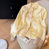 2026新款 女装 春国风刺绣上衣轻奢高级感提花盘扣外套 新中式 小C家