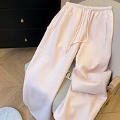 春季 宽松阔腿裤 束脚裤 小C家 松紧腰裤 女2026新款 运动裤 子 休闲卫裤