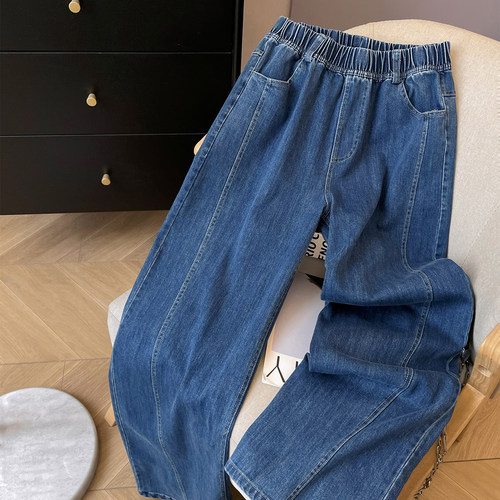 直筒长裤牛仔裤女2026年春季新款