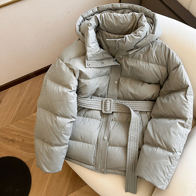 韩版白鸭绒加厚羽绒服女