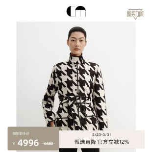 夹克 千鸟格羊毛狩猎装 COMME MOI吕燕设计师早春女装