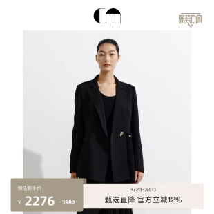 饰片西装 显瘦褶裥装 外套 MOI吕燕设计师早春女装 COMME