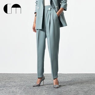 佟晨洁同款 MOI吕燕设计师春夏女装 裤 子多巴胺简约通勤 COMME