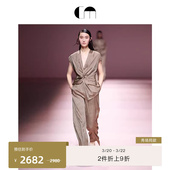 秀场同款 桑蚕丝褶锏阔腿裤 COMME 女装 轻薄 MOI吕燕设计师款