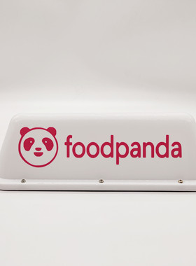 汽车电动车改装foodpanda, grab搭车方便 外卖车灯ubereats顶车灯