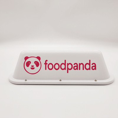 汽车电动车改装foodpanda, grab搭车方便 外卖车灯ubereats顶车灯