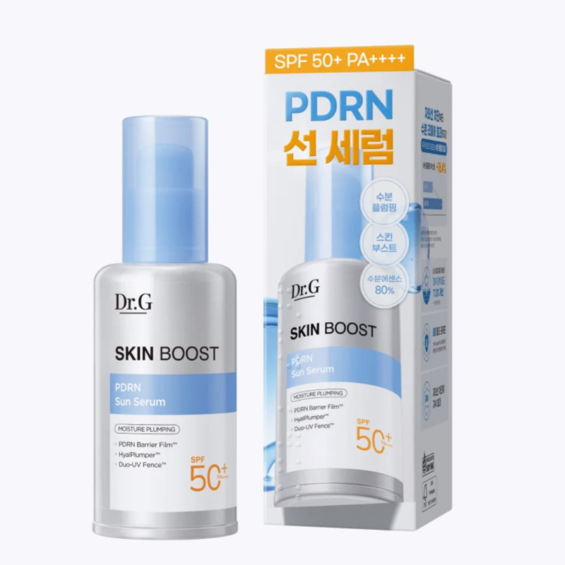 新品韩国DR.G防晒精华50ml SKIN BOOST PDRN保湿防护 屏障修复